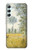 S2682 Claude Monet Champs Au printemps Etui Coque Housse pour Samsung Galaxy A34 5G
