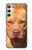 S2903 Chien américain Pitbull Etui Coque Housse pour Samsung Galaxy A34 5G