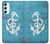 S3053 Marin Blue Anchor Etui Coque Housse pour Samsung Galaxy A34 5G