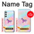 S3203 Arc en ciel Licorne Etui Coque Housse pour Samsung Galaxy A34 5G