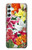 S3205 Fleurs Art Retro Etui Coque Housse pour Samsung Galaxy A34 5G