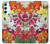 S3205 Fleurs Art Retro Etui Coque Housse pour Samsung Galaxy A34 5G