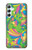 S3273 Fleur Ligne Motif Art Etui Coque Housse pour Samsung Galaxy A34 5G