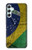 S3297 Brésil Drapeau graphique Football Millésime Etui Coque Housse pour Samsung Galaxy A34 5G