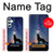 S3555 Loup Hurlant Million étoiles Etui Coque Housse pour Samsung Galaxy A34 5G