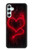 S3682 Cœur du diable Etui Coque Housse pour Samsung Galaxy A34 5G