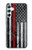 S3687 Drapeau américain de pompier mince ligne rouge Etui Coque Housse pour Samsung Galaxy A34 5G