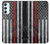 S3687 Drapeau américain de pompier mince ligne rouge Etui Coque Housse pour Samsung Galaxy A34 5G