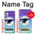 S3807 Killer Whale Orca Lune Pastel Fantaisie Etui Coque Housse pour Samsung Galaxy A34 5G