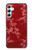 S3817 Motif de fleurs de cerisier floral rouge Etui Coque Housse pour Samsung Galaxy A34 5G