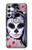 S3821 Sugar Skull Steampunk Fille Gothique Etui Coque Housse pour Samsung Galaxy A34 5G