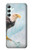 S3843 Pygargue à tête blanche sur glace Etui Coque Housse pour Samsung Galaxy A34 5G