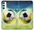 S3844 Ballon de football de football rougeoyant Etui Coque Housse pour Samsung Galaxy A34 5G