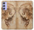 S1045 Leonardo da Vinci Femme Head Etui Coque Housse pour Samsung Galaxy A54 5G