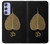 S2331 Feuille d'or bouddhiste Symbole de l'OM Etui Coque Housse pour Samsung Galaxy A54 5G