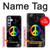 S2356 Signe de paix Etui Coque Housse pour Samsung Galaxy A54 5G