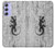 S2446 Gecko bois imprimé graphique Etui Coque Housse pour Samsung Galaxy A54 5G