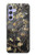 S2664 Noir Fleur Amandier Van Gogh Etui Coque Housse pour Samsung Galaxy A54 5G
