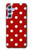 S2951 Rouge Pois Etui Coque Housse pour Samsung Galaxy A54 5G