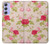 S3037 Jolie Flora Rose Cottage Etui Coque Housse pour Samsung Galaxy A54 5G