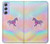 S3203 Arc en ciel Licorne Etui Coque Housse pour Samsung Galaxy A54 5G