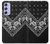 S3363 Motif Bandana Noir Etui Coque Housse pour Samsung Galaxy A54 5G