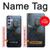 S3438 danger radioactif Etui Coque Housse pour Samsung Galaxy A54 5G