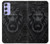 S3619 Lion noir gothique Etui Coque Housse pour Samsung Galaxy A54 5G