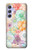 S3705 Fleur florale pastel Etui Coque Housse pour Samsung Galaxy A54 5G