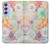 S3705 Fleur florale pastel Etui Coque Housse pour Samsung Galaxy A54 5G