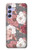 S3716 Motif floral rose Etui Coque Housse pour Samsung Galaxy A54 5G