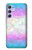 S3747 Polygone de drapeau trans Etui Coque Housse pour Samsung Galaxy A54 5G