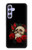 S3753 Roses de crâne gothique sombre Etui Coque Housse pour Samsung Galaxy A54 5G