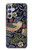 S3791 William Morris Strawberry Thief Fabric Etui Coque Housse pour Samsung Galaxy A54 5G