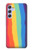 S3799 Arc-en-ciel aquarelle vertical mignon Etui Coque Housse pour Samsung Galaxy A54 5G