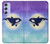 S3807 Killer Whale Orca Lune Pastel Fantaisie Etui Coque Housse pour Samsung Galaxy A54 5G