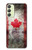 S2490 Canada Feuille d'érable Drapeau Texture Etui Coque Housse pour Samsung Galaxy A24 4G