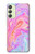 S3444 Art numérique liquide coloré Etui Coque Housse pour Samsung Galaxy A24 4G