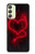 S3682 Cœur du diable Etui Coque Housse pour Samsung Galaxy A24 4G