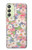 S3688 Motif d'art floral floral Etui Coque Housse pour Samsung Galaxy A24 4G