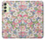 S3688 Motif d'art floral floral Etui Coque Housse pour Samsung Galaxy A24 4G