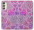 S3710 Coeur d'amour rose Etui Coque Housse pour Samsung Galaxy A24 4G