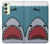 S3825 Plongée en mer de requin de dessin animé Etui Coque Housse pour Samsung Galaxy A24 4G