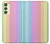 S3849 Couleurs verticales colorées Etui Coque Housse pour Samsung Galaxy A24 4G