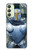 S3864 Templier Médiéval Chevalier Armure Lourde Etui Coque Housse pour Samsung Galaxy A24 4G