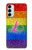 S2900 Arc en ciel LGBT Fierté lesbienne Drapeau Etui Coque Housse pour Samsung Galaxy M14