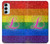S2900 Arc en ciel LGBT Fierté lesbienne Drapeau Etui Coque Housse pour Samsung Galaxy M14