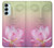 S3511 Fleur de lotus Bouddhisme Etui Coque Housse pour Samsung Galaxy M14