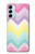 S3514 Arc en ciel Zigzag Etui Coque Housse pour Samsung Galaxy M14