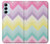 S3514 Arc en ciel Zigzag Etui Coque Housse pour Samsung Galaxy M14